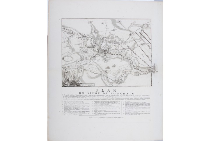 Bouchain bitva, mědiryt , 1711