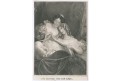 Matka a dítě, oceloryt, (1830)