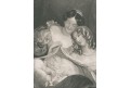 Matka a dítě, oceloryt, (1830)