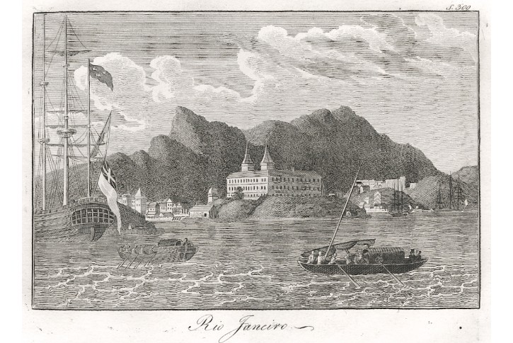 Rio de Janeiro , mědiryt , 1820