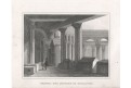 Split Jupiterův chrám, Schmidl, oceloryt, 1842