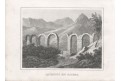 Akvadukt u Salony, Schmidl, oceloryt, 1842