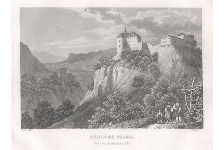 Tirol Schloss, Haase, oceloryt 1838