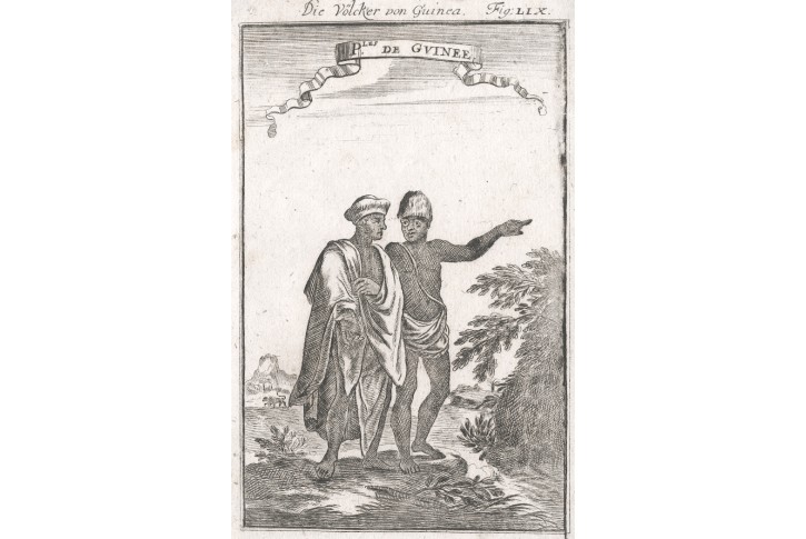 Guinea., Mallet, mědiryt, 1719