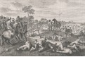 Bitva, Prenner, mědiryt , (1750)