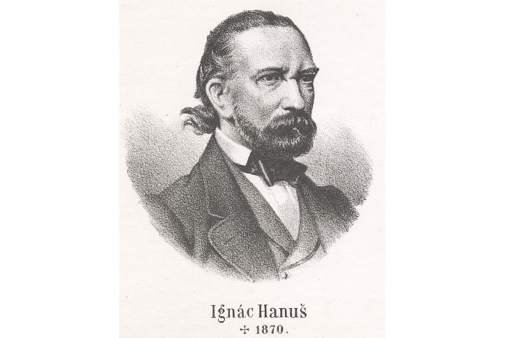 Hanuš Ignác, litografie, (1870)