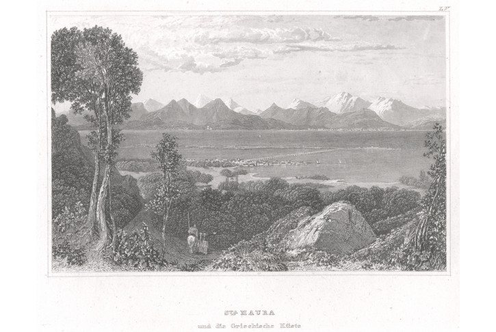 Santa Maura, Meyer, oceloryt, 1850