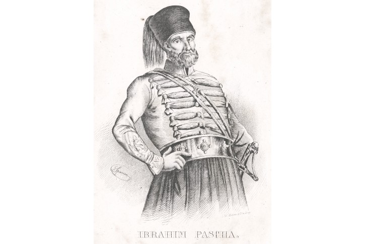 Ibrahim Pascha, Medau  litografie , (1840)