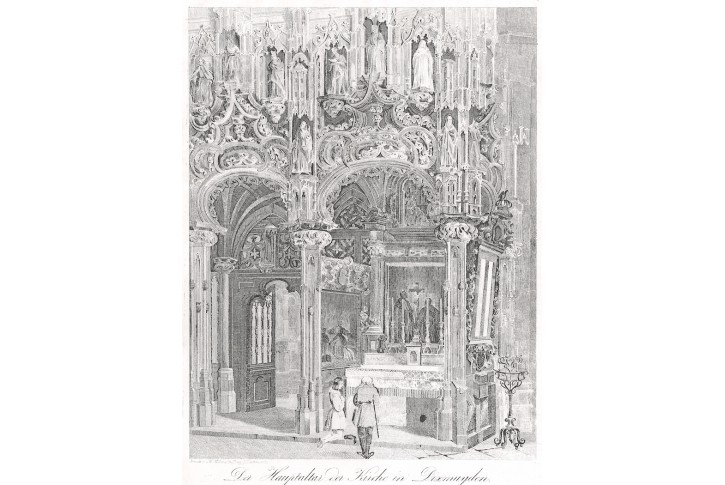 Dixmuyden oltář, Medau  litografie , (1830)