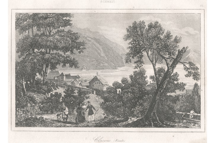 Clarens , Le Bas, oceloryt 1842