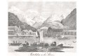 Interlaken, Medau, litografie, 1838