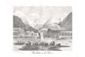 Interlaken, Medau, litografie, 1838