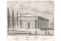 Wien Theseus Tempel, Medau, mědiryt, (1840)