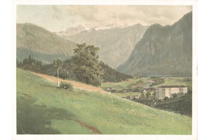 Dachstein od Ischlu, chromolito 1903