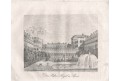 Paris Palais Royal, Medau, litografie, 1834