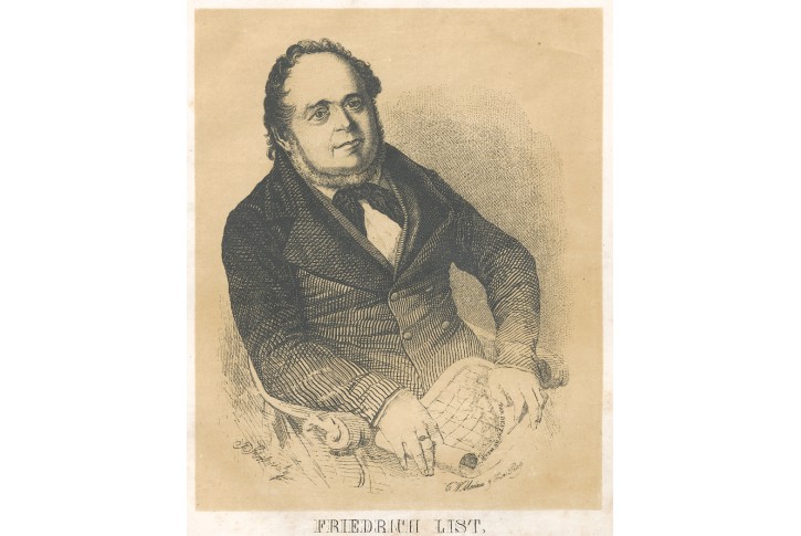 List, Medau  litografie , (1840)