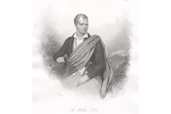 Walter Scott, Payne ,  oceloryt, (1860)