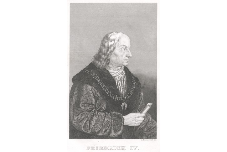 Fridrich Vilém IV., oceloryt, (1830)