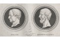 Solon a Hypokrates, Medau, mědiryt , 1830