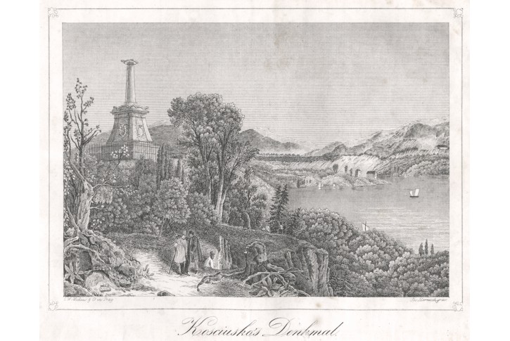 Westpoint Kosciusko, Medau, litografie, (1850)