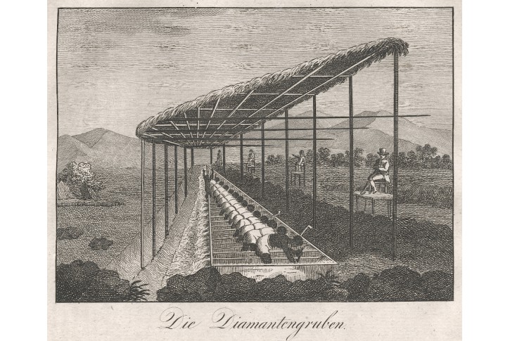 Diamantové doly , Medau, mědiryt , 1829