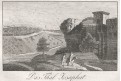Jeruzalém Josafat údolí, Medau, mědiryt , 1830