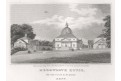 Mereworth House Kent, oceloryt, 1821