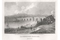 Rocheter Bridge Kent, oceloryt, 1820
