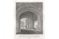 Rochester Gate Kent, oceloryt, 1820