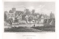 Aylesford Kent, oceloryt, 1821
