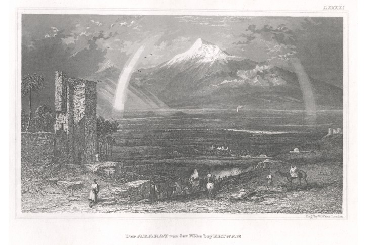 Ararat Turecko, Meyer, oceloryt, 1850