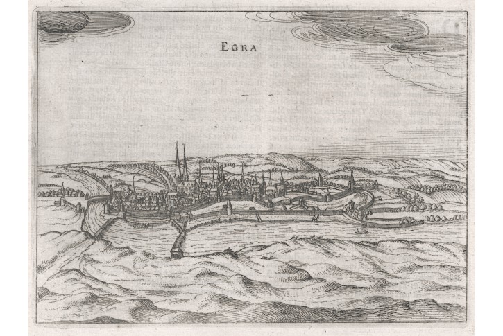 Cheb, Bertius, Mědiryt , 1616
