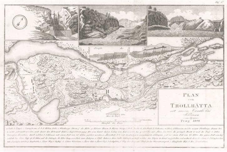 Tröllhätta, mědiryt. 1808