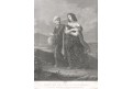 Judita na cestě k Holofernovi oceloryt, (1860)