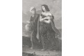 Judita na cestě k Holofernovi oceloryt, (1860)