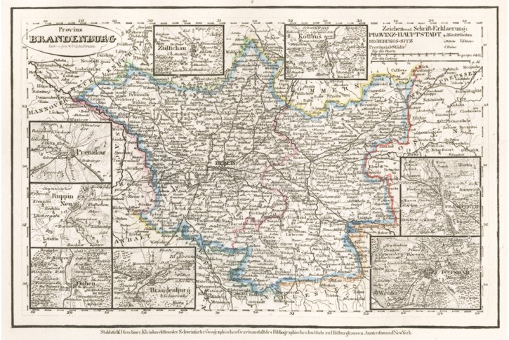 Brandenburg, Meyer, kolor. oceloryt 1848