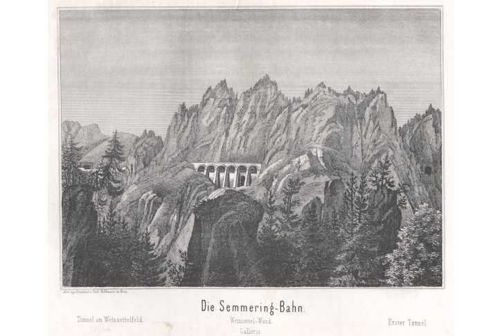 Weinzettel Wand,  litografie , (1860)