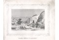 Dahra Alžír, Medau,  litografie, (1850)