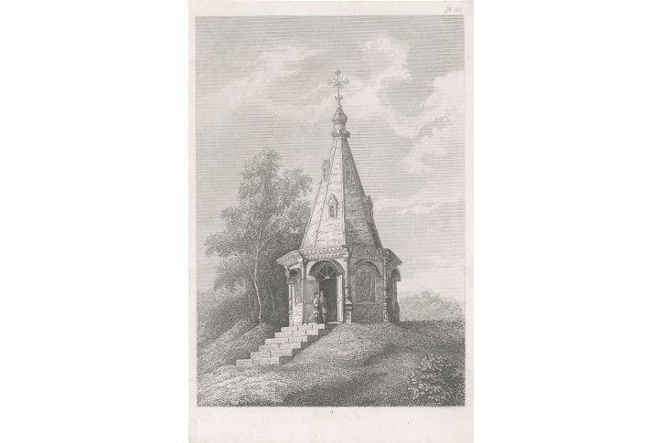 Kaple pravoslavná ?, oceloryt (1840)