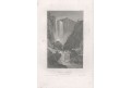 Velino vodopád, Meyer, oceloryt, 1850