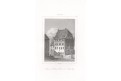 Nürnberg Dürers Haus, Le Bas, oceloryt 1842