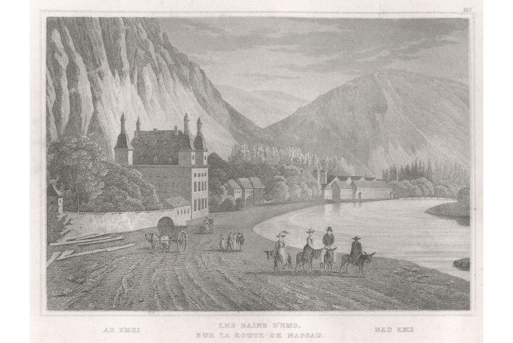 Bad Ems, Meyer, oceloryt, 1850