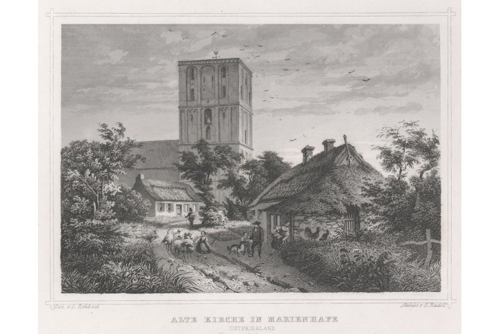 Marienhafe, Lange, oceloryt, 1850