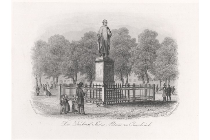 Osmanbrück Denkmal, Lange, oceloryt, 1850