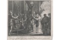 Karel Veliký korunovace císařem, mědiryt, 1817