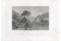 Tempe údolí , oceloryt (1840)