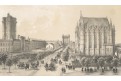 Vincennes Paris,Clerget, litografie, (1860)