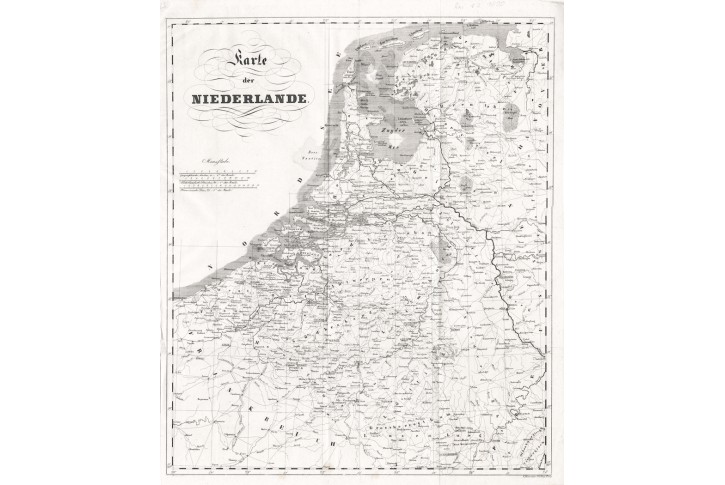 Nizozemí , Medau  litografie , 1830