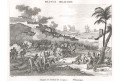 Leogane bitva  Domikánská rep., mědiryt, 1833