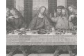 Poslední večeře podle Da Vinci, mědiryt , (1820)